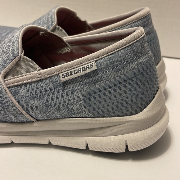 Skechers Slip Resistant Women’s Size 7.5 Gray Relaxed Fit Memory Foam Work Shoes - Picture 5 of 10